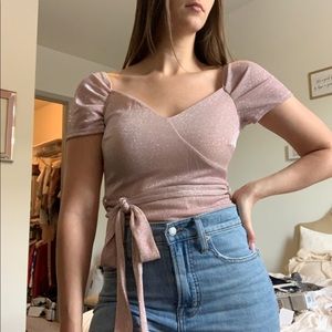 SOLD: Pink glitter bodysuit